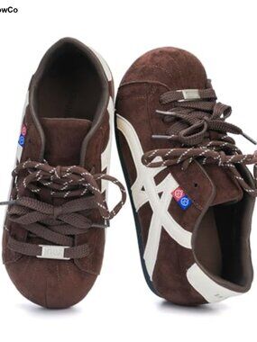 Retro Low Top Fashion Sneakers Hidden Wedge Comfortable Walking Shoes